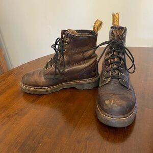 SOLD Dr. Martens Brown Leather Combat Boots